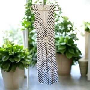 J. Jill Monochrome Striped Dress